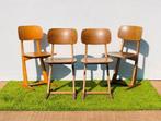 4 Casala schoolstoelen ~ Vintage jaren 60 ~ Schooltoelen, Gebruikt, Vintage, Ophalen of Verzenden, Eén