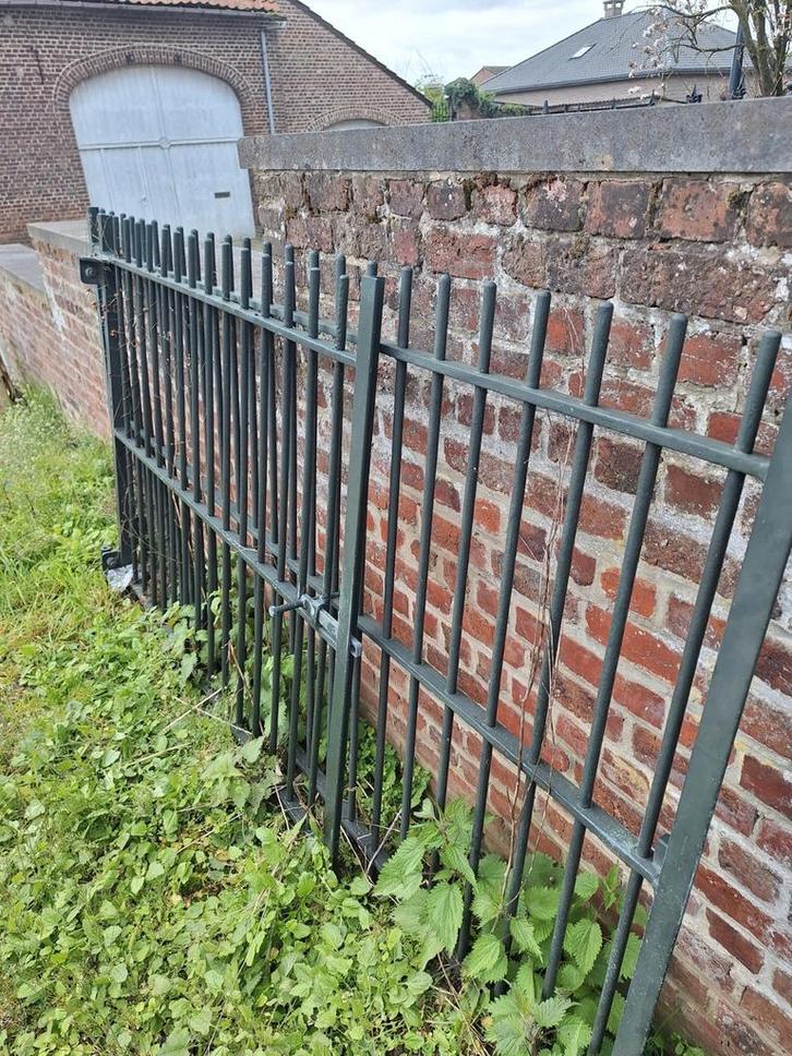 Metalen poort, Tuin en Terras, Tuinhekken en Hekwerk, Gebruikt, Spijlenhekwerk, IJzer, Ophalen