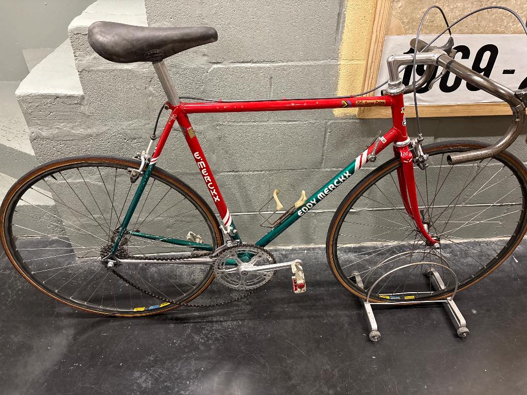Retro Eddy Merckx koersfiets 7-eleven, Fietsen en Brommers, Fietsen | Racefietsen, Gebruikt, Overige merken, 28 inch, Staal, Ophalen