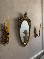 Miroir en laiton avec appliques murales, Enlèvement