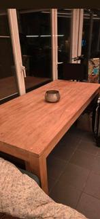 Tafel massief teakhout incl zitbank, Ophalen