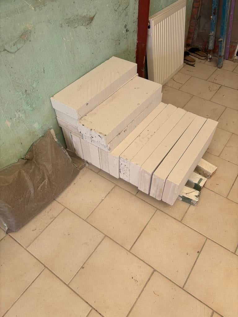 Cellenbeton blokken 16 stuk, Enlèvement, Comme neuf