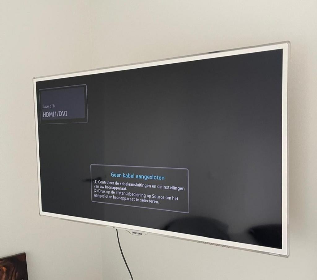 Samsung tv , wit , scherm diagonaal 103 cm, Ophalen, Samsung