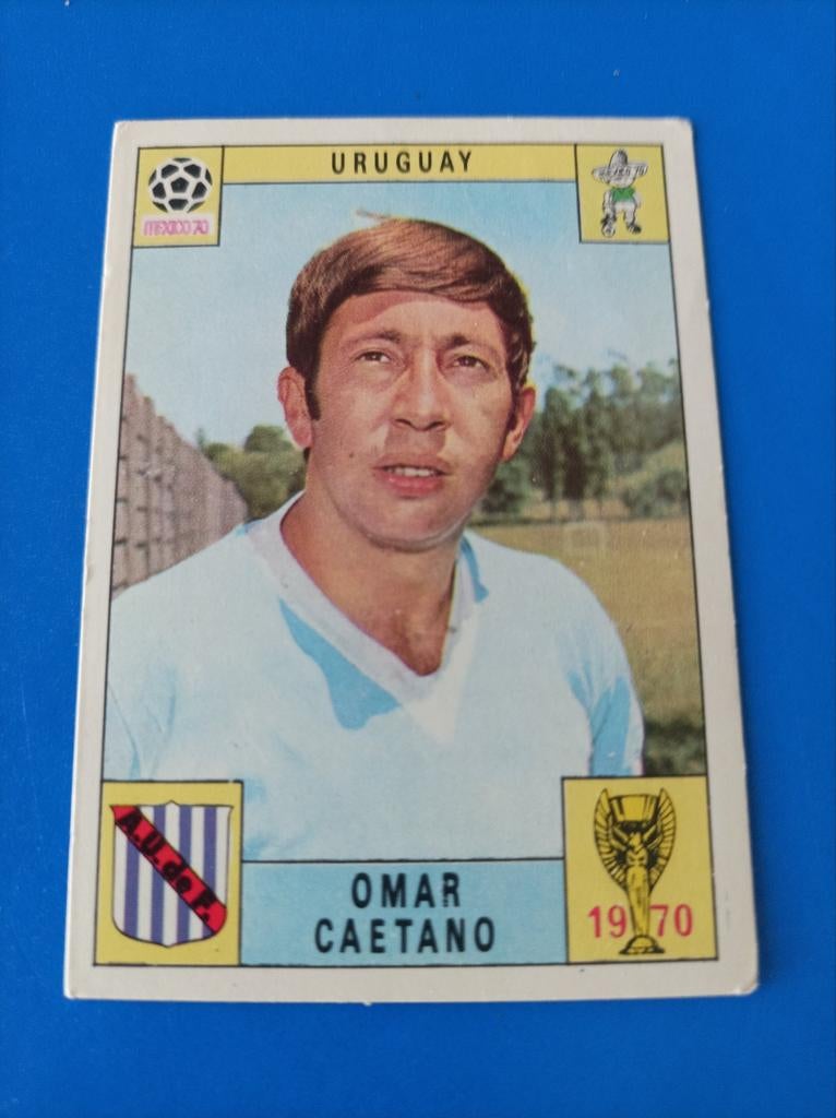 Panini Mexico 70 Uruguay Omar Caetano, Ophalen of Verzenden