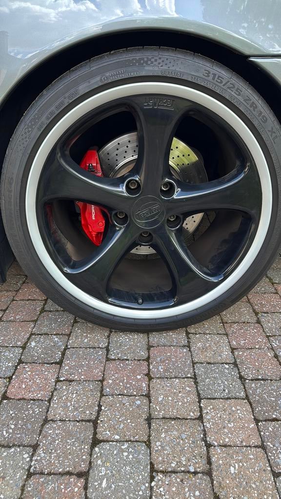 Porsche 996 of 997 turbo velgen met banden 19 inch, Auto-onderdelen, Banden en Velgen, Ophalen of Verzenden, 19 inch, Banden en Velgen