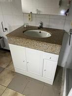 Badkamerkast met inbouwlavabo, Ophalen, Gebruikt, 50 tot 100 cm, Minder dan 100 cm