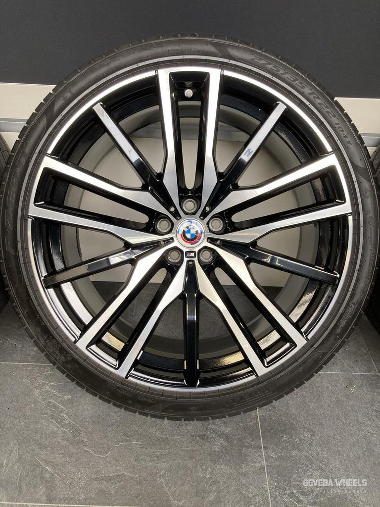 22” originele BMW X5 G05 / X6 G06 742M velgen + banden 5x112, Pneus et Jantes, Véhicule de tourisme, -, Autres dimensions