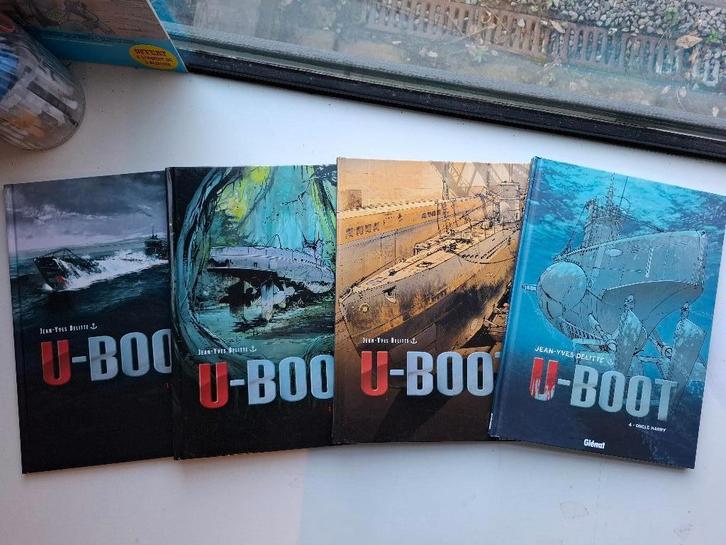 U-BOOT DELITTE TOMES 1 à 4 SERIE COMPLETE TBE TOUS EO!, Boeken, Stripverhalen, Zo goed als nieuw, Complete serie of reeks, Ophalen of Verzenden