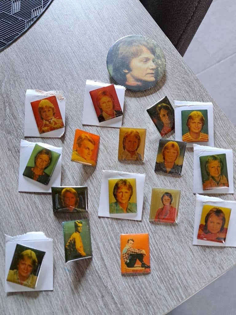 15 Claude François pinnen, Verzamelen, Ophalen of Verzenden