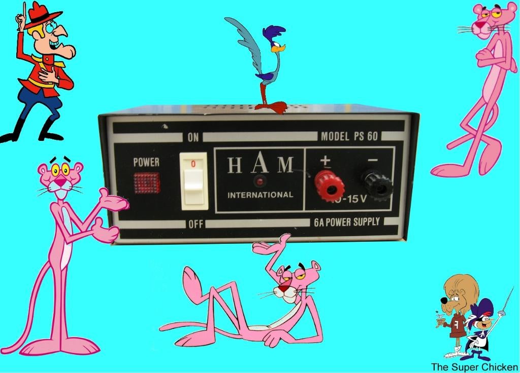 Alimentation Ham International PS 60, 6 A, Télécoms, Émetteurs & Récepteurs, Enlèvement ou Envoi, Utilisé, Émetteur et Récepteur