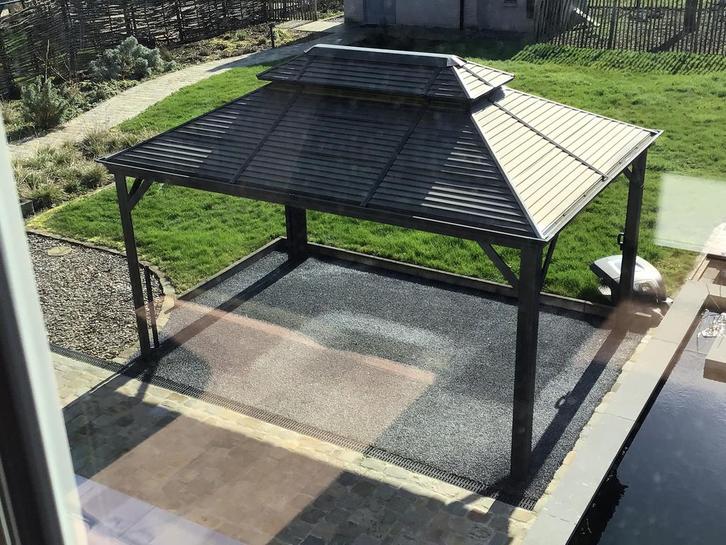 Pergola prieel overkapping, Tuin en Terras, Tuinsets en Loungesets, Zo goed als nieuw, Aluminium, Ophalen