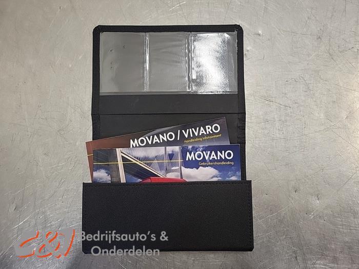 Livret d'instructions d'un Opel Movano, Autos : Pièces & Accessoires, -, Opel, 3 mois de garantie, Utilisé