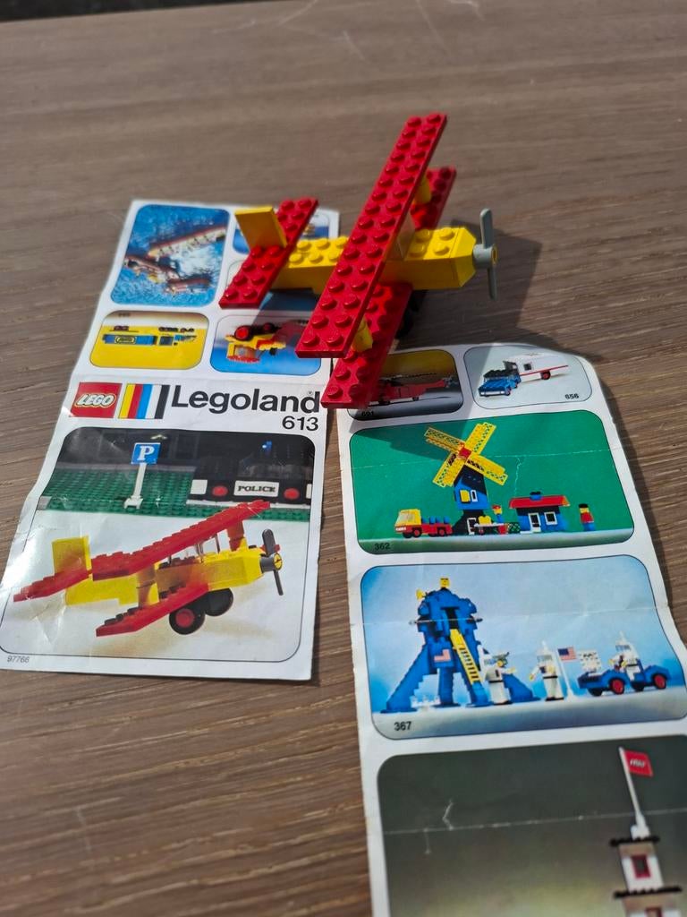 Oude legoset 613 - vliegtuig(1974), Ophalen of Verzenden, Gebruikt