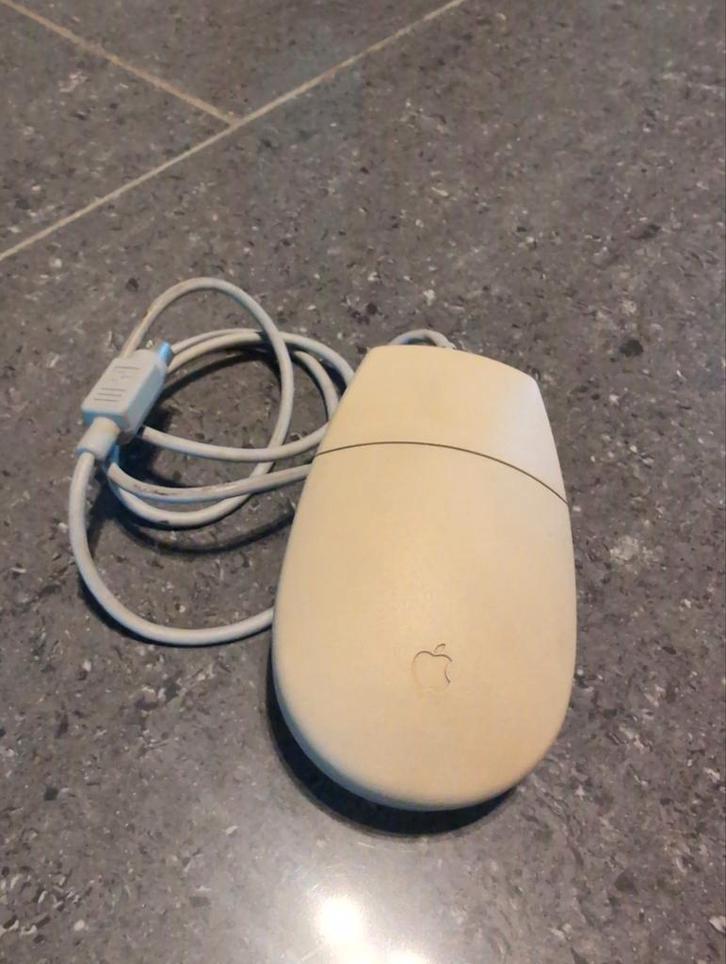 Vintage Apple Desktop Bus Mouse II – Model M2706, Computers en Software, Muizen, Ophalen of Verzenden