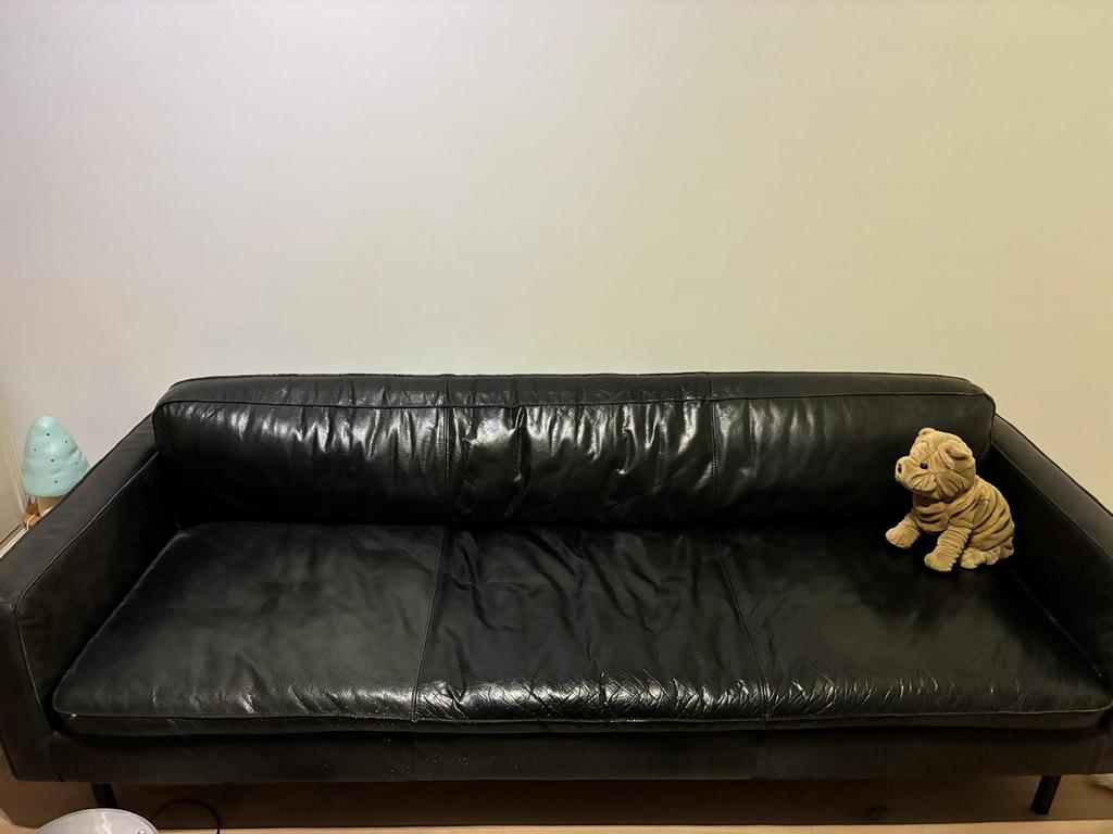 Lederen Zetel furnified, Maison & Meubles, Enlèvement, Comme neuf