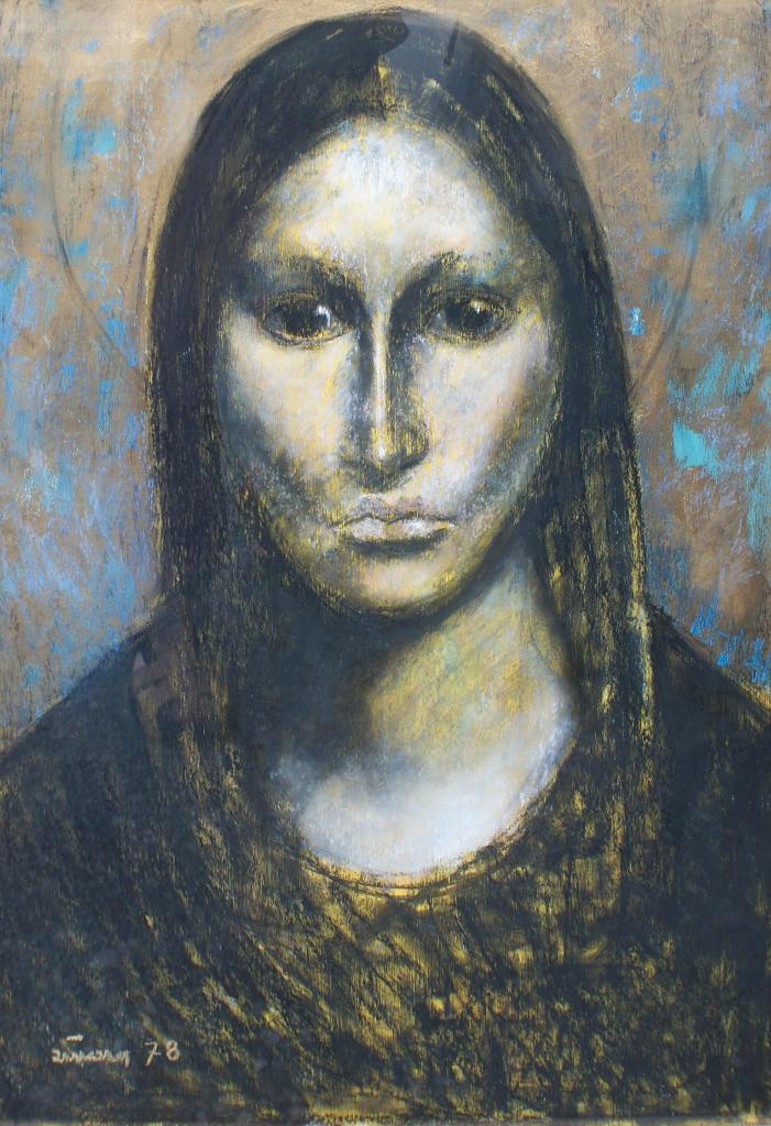 Vic Quiénen (1918-1983): Portret 1978 (79 x 109 cm), Antiek en Kunst, Kunst | Schilderijen | Klassiek, Ophalen