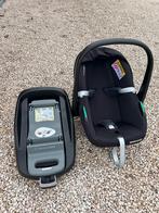 Autostoel Pebble S Total Black + FamilyFix base, Ophalen, Gebruikt, Isofix, 0 t/m 13 kg