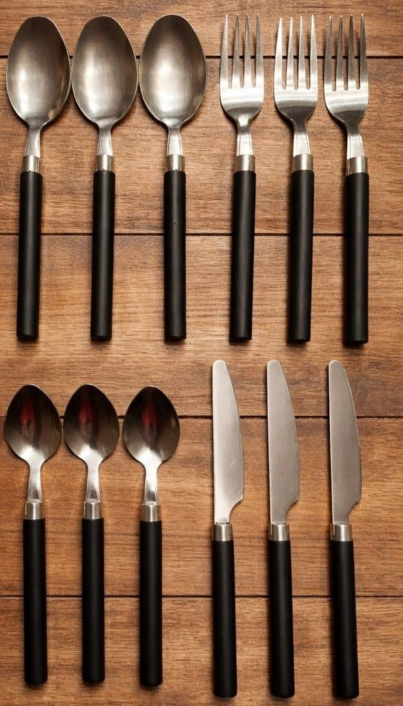 Ensemble de couverts 12 pièces Bo-Camp Deluxe gris, Enlèvement