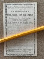 Guerre 14-18 Sous-lieutenant 4Liniereg. Saumon + Houthulst, Enlèvement ou Envoi, Image pieuse