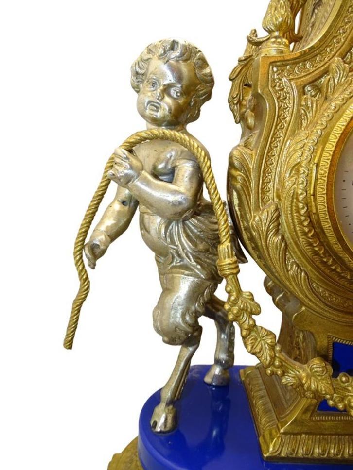 Pendule en 2 kandelaars drieluik, Antiek en Kunst, Antiek | Klokken, Ophalen