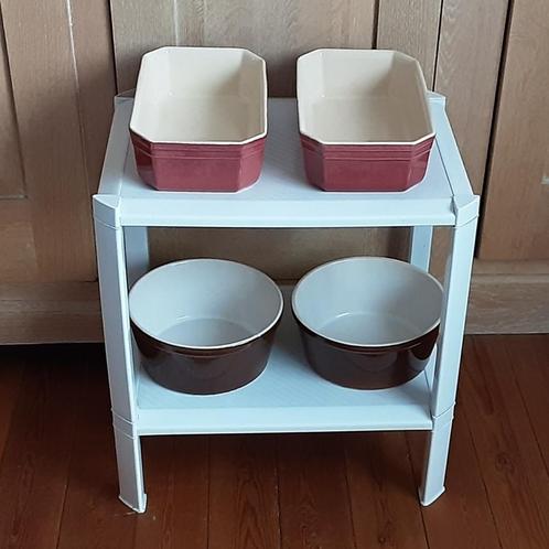 Set 4 grote geglazuurde keramieke ovenpotten, Huis en Inrichting, Keuken | Potten en Pannen, Zo goed als nieuw, Ophalen of Verzenden