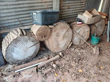 Brandhout, diameter 80 a 90. 35 dik. beschikbaar voor biedingen
