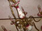Italiaanse Porseleinen kroonluchter - 6 lichtpunten, Antiek en Kunst, Ophalen