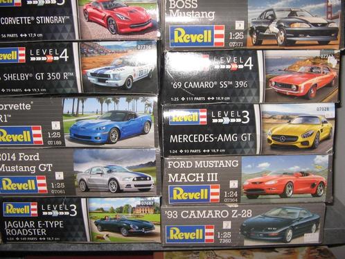 diverse revelbouwdozen op 1/25, Hobby en Vrije tijd, Modelbouw | Auto's en Voertuigen, Nieuw, Auto, Revell, Ophalen of Verzenden