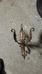 Smeedijzeren metalen wand kandelaar, lantaarn, plantenhouder, Antiek en Kunst, Ophalen of Verzenden
