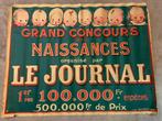 Affiche Grand Concours des Naissances, Utilisé, Enlèvement ou Envoi