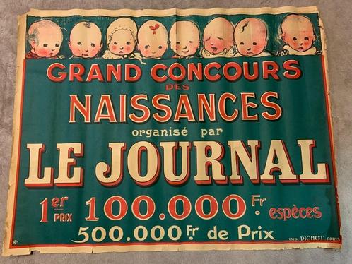 Affiche Grand Concours des Naissances, Collections, Posters & Affiches, Utilisé, Enlèvement ou Envoi