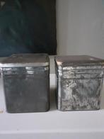 2 boîtes métalliques, Maison & Meubles, Accessoires pour la Maison | Plataux & Paniers, Enlèvement, Utilisé