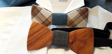 The Two Guys Bow Tie,handgemaakte houten strik beschikbaar voor biedingen