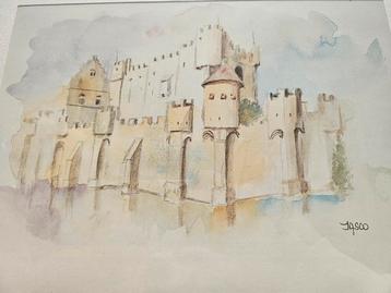 Litho aquarelle Jasco  beschikbaar voor biedingen