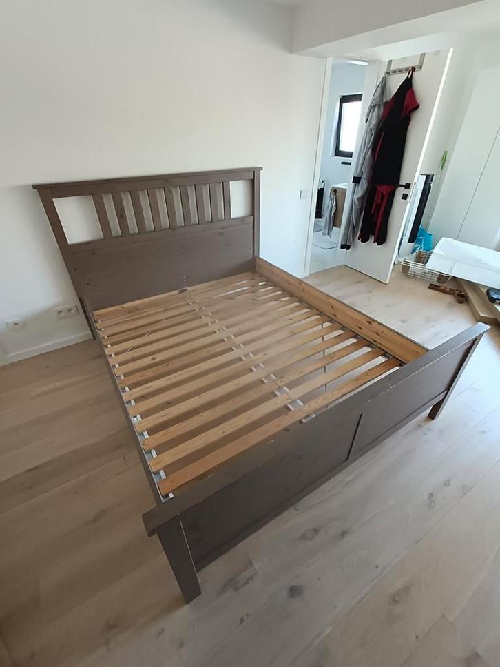 Tweepersoonsbed 160cm + lattenbodem, Huis en Inrichting, Slaapkamer | Bedden, Gebruikt, Ophalen