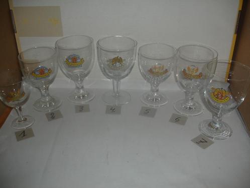 Veel bierglazen van Grimbergen aan 1,00 ; 1,50 en 2,00 €, Verzamelen, Biermerken, Zo goed als nieuw, Glas of Glazen, Overige merken
