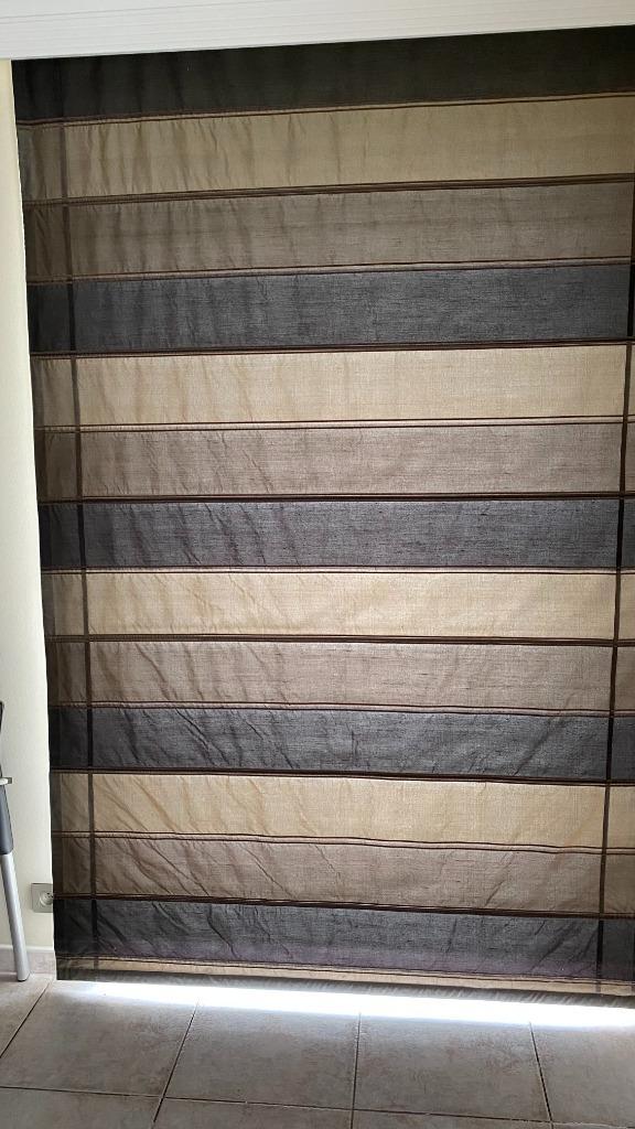 gordijnen, Maison & Meubles, Ameublement | Rideaux & Stores à lamelles, Utilisé, 200 cm ou plus, 200 cm ou plus, Brun, Enlèvement ou Envoi