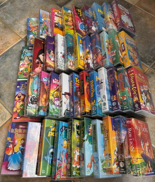 Lot de 43 vidéos VHS Disney, Cd's en Dvd's, VHS | Kinderen en Jeugd, Gebruikt, Tekenfilms en Animatie, Tekenfilm, Ophalen