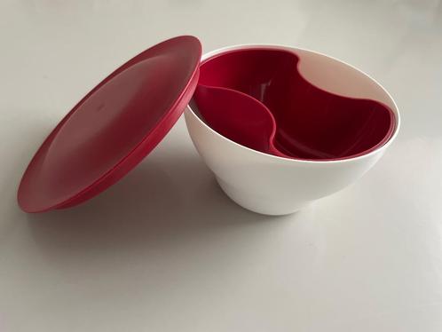 Tupperware - snackschaal, Huis en Inrichting, Keuken | Tupperware, Nieuw, Schaal, Wit, Rood, Ophalen of Verzenden