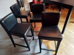 Chaises hautes noires IKEA, Huis en Inrichting, Ophalen, Zwart, Hout, Zo goed als nieuw