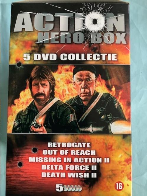 Action hero box - 5DVD, Cd's en Dvd's, Dvd's | Actie, Zo goed als nieuw, Actie, Boxset, Vanaf 12 jaar, Ophalen of Verzenden