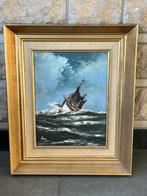 schilderij - boot op zee, Antiek en Kunst, Ophalen
