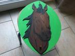 HANDGEMAAKTE HOUTEN CREATIE.” KLEDINGHOUDER VOOR PAARDEN, Antiek en Kunst, Ophalen of Verzenden