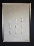 Origineel Werk Sandra Hapers "Ivory Grid" 50x70, Ophalen of Verzenden