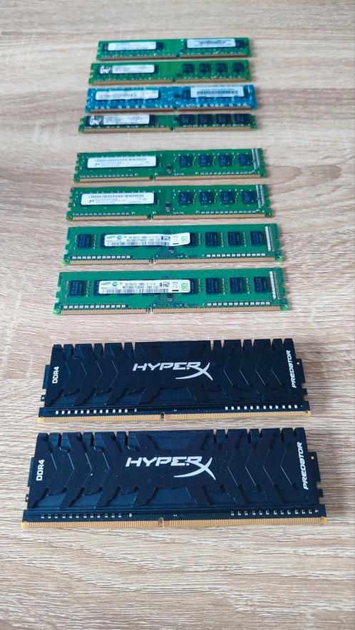 Mémoire RAM DIMM pour PC (DDR4/DDR3/DDR2), Computers en Software, RAM geheugen, Zo goed als nieuw, Ophalen