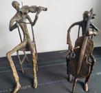 2 musiciens en bronze, Collections, Statues & Figurines, Enlèvement