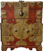 Chinese reis koffer kist., Handtassen en Accessoires, Koffers, Ophalen of Verzenden, Zo goed als nieuw, Overige materialen, Slot