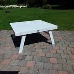Laag wit tafeltje tuin lounge, Tuin en Terras, Ophalen, Zo goed als nieuw, Aluminium