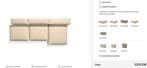 Zetel Vetsak, Huis en Inrichting, Ophalen, Gebruikt, 125 tot 150 cm, 300 cm of meer