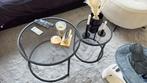 Tables de salon en verre, Huis en Inrichting, Tafels | Salontafels, Ophalen, Zo goed als nieuw, Glas